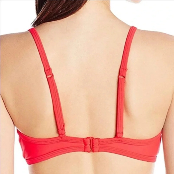 NWT Adidas Striped “Shock Red” bikini top - Picture 4 of 15